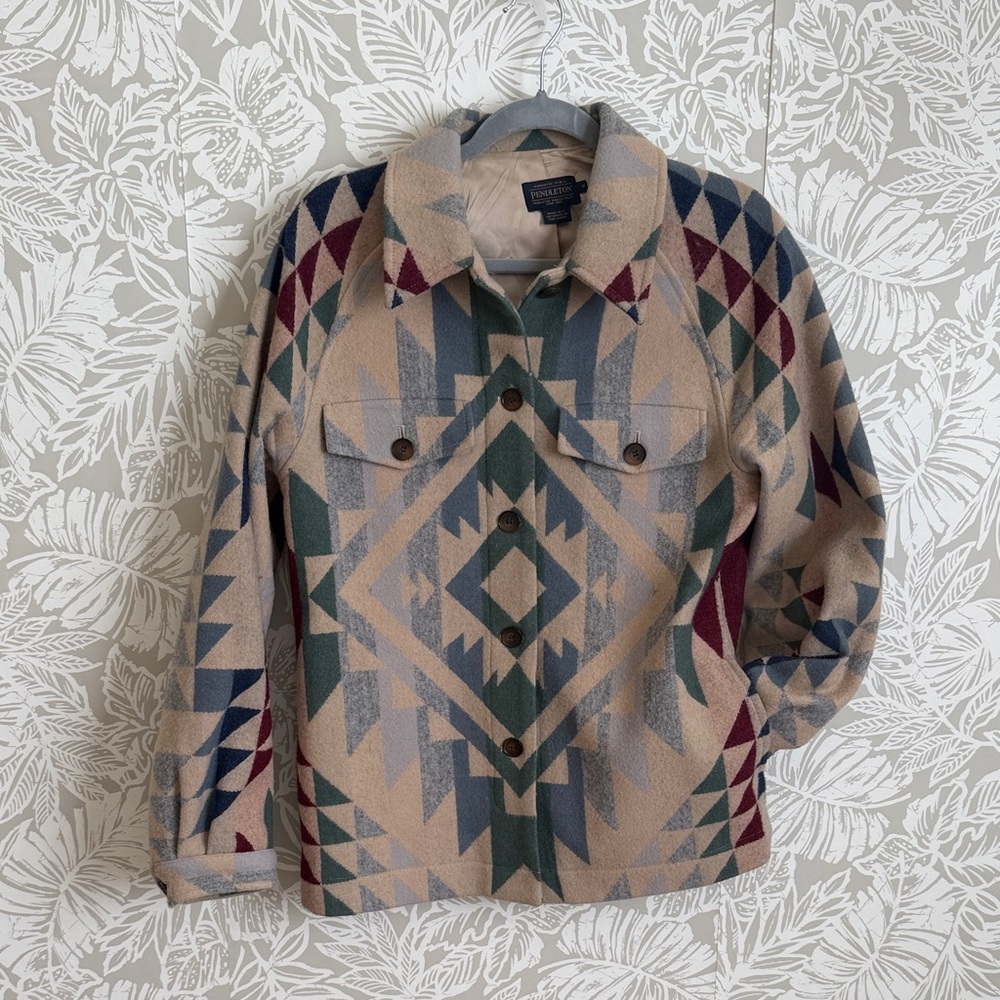 Pendleton Women's Geometric Pattern Jacket - Mult… - image 1